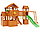 IgraGrad "Клубный домик Макси" с увеличительным домиком, волновой горкой, рукоходом., фото 2