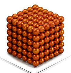 Neocube - магнитный Неокуб Оранжевый. 216 шариков. Диаметр 6 мм. Головоломка. Конструктор. Антистресс.