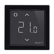 Программируемый терморегулятор DEVIreg™ Smart Black с Wi-Fi (цвет черный с рамкой)