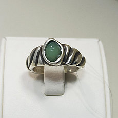 Кольцо / Indian Secret - матовый зелёный (18 размер) ЕВ60