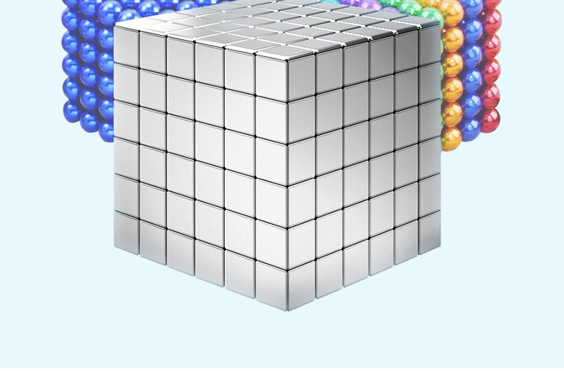 Магнитный Неокуб Серый. Neocube. 216 кубиков. Размер 5 мм. Головоломка. Конструктор. Антистресс. Kaspi RED - фото 4 - id-p82317990