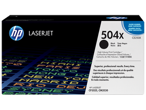 HP CE250X Картридж лазерный HP 504X черный, ресурс 10500 стр