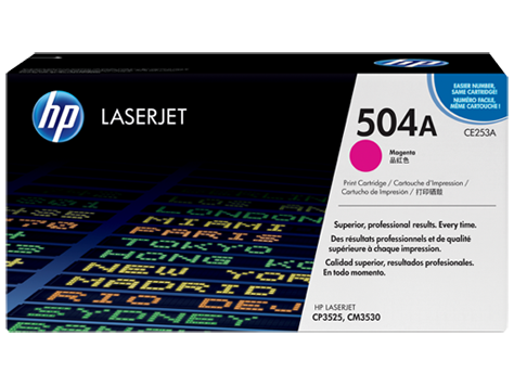 HP CE253A Картридж лазерный HP 504A пурпурный, ресурс 7000 стр