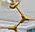 Люстра Молекула золотая на 7 ламп, фото 3