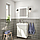 Комплект мебели для ванной СИЛВЕРОН / ХЭМНВИКЕН белый 63 см. ИКЕА, IKEA, фото 3