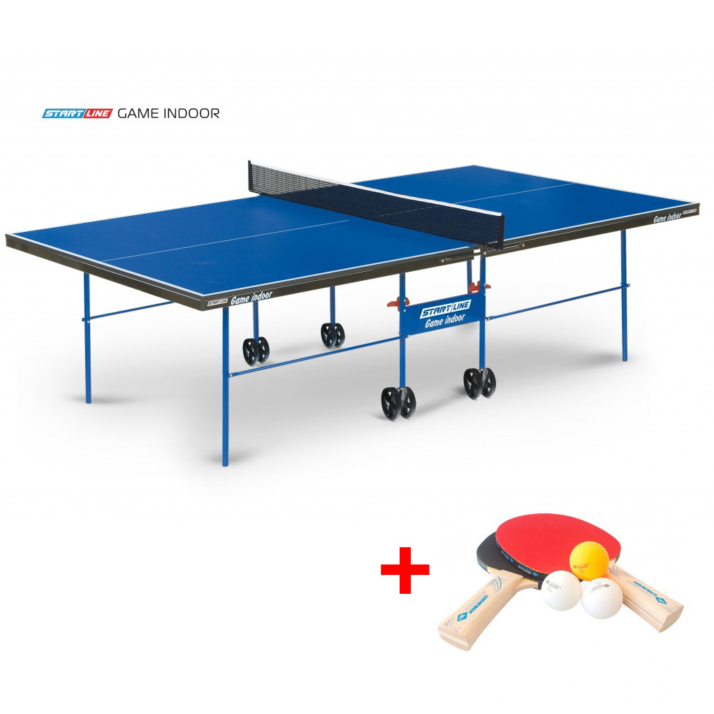 Теннисный стол Game Indoor - любительский стол для использования в помещениях с сеткой