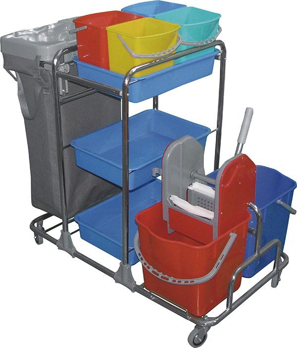 Многофункциональная хромированная тележка, фото 1