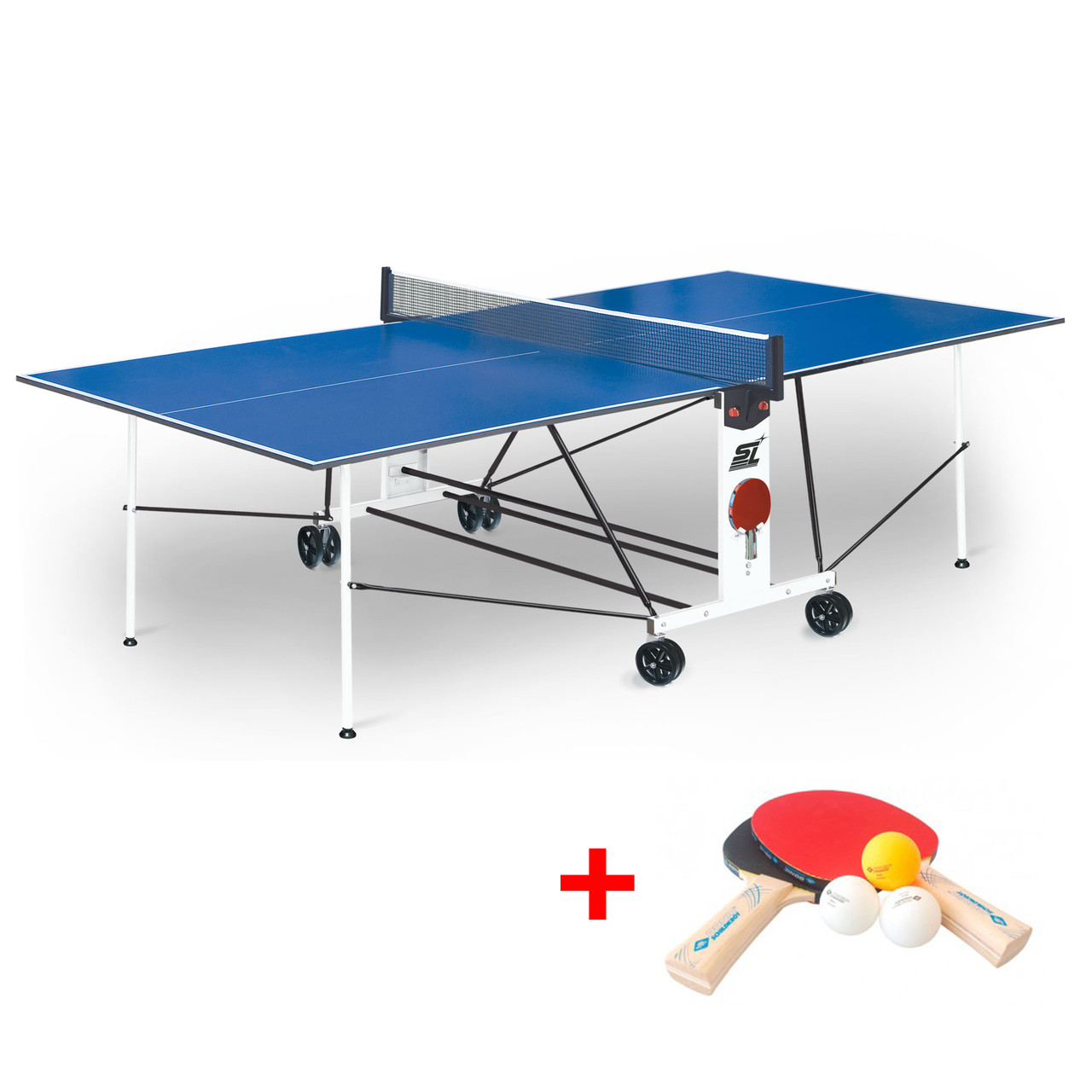 Теннисный стол Compact Light LX - усовершенствованная модель стола для использования в помещениях с сеткой