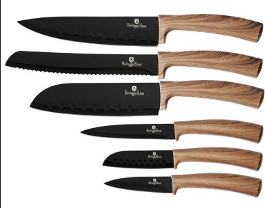 Набор из 6 ножей, лесный светло-коричневый