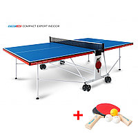 Теннисный стол Compact Expert Indoor - компактная модель для помещений. Уникальный механизм трансформации