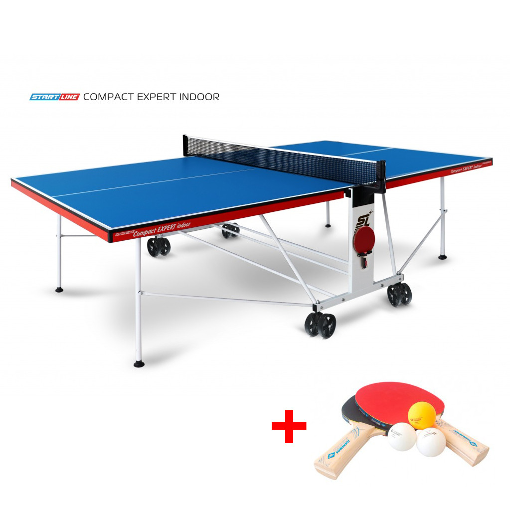 Теннисный стол Compact Expert Indoor - компактная модель для помещений. Уникальный механизм трансформации, фото 1