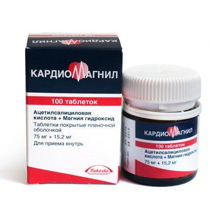 Кардиомагнил 75 мг №100 табл. / Никомед Дания АпС/Takeda GmbH (Германия)