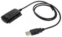 Адаптер для ноутбука USB 2,0 to IDE Adapter 3.5", to IDE Adapter 2.5"(SATA+Power supply 480Mbps XF-6005)