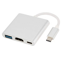 Переходник Type-C USB 3.1 Thunderbolt 3 Port to HDMI/USB 3.0/Type C (для Macbook 2017)