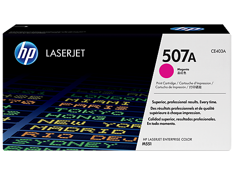 HP CE403A Картридж лазерный HP 507A пурпурный, ресурс 6000 стр.