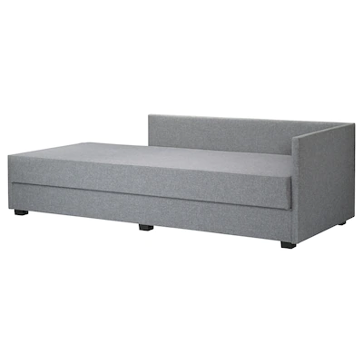 Кровать-кушетка НЭРСНЕС  Сандсбру, серый 80x200 см. ИКЕА, IKEA