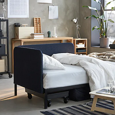Кровать-кушетка РОВАРОР с 1 матрасом Хамарвик жесткий 90x200 см. ИКЕА, IKEA, фото 3