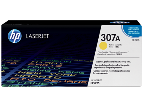 HP CE742A Картридж лазерный HP 307A желтый, ресурс 7300 стр