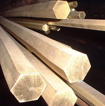Шестигранник (пруток) латунный D30 мм. ЛС59-1 Л63
