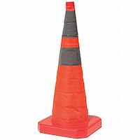 Collapsible Traffic Cone, 18 in Cone Height