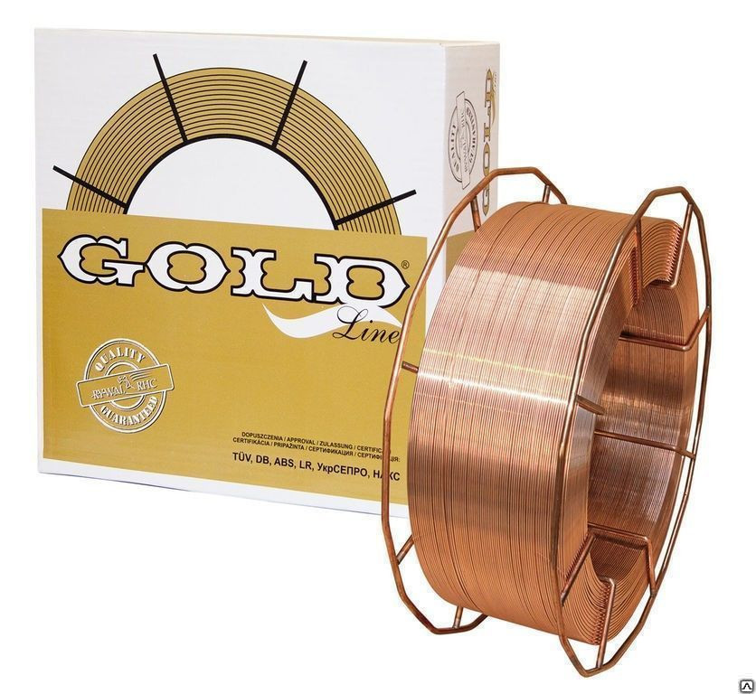 Сварочная проволока 42401 мм GOLD G3Si1 (аналог СВ08Г2С/СВ08ГС)