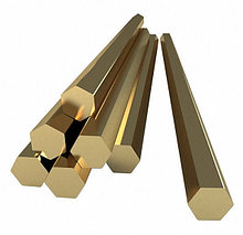 Шестигранник (пруток) латунный D25 мм. ЛС59-1 Л63
