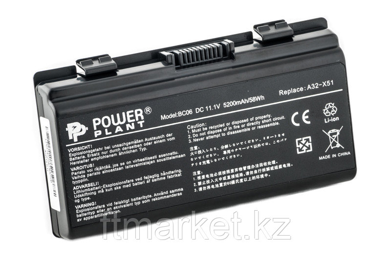 Аккумулятор PowerPlant для ноутбуков ASUS X51H (A32-T12, AS5151LH) 11.1V 5200mAh