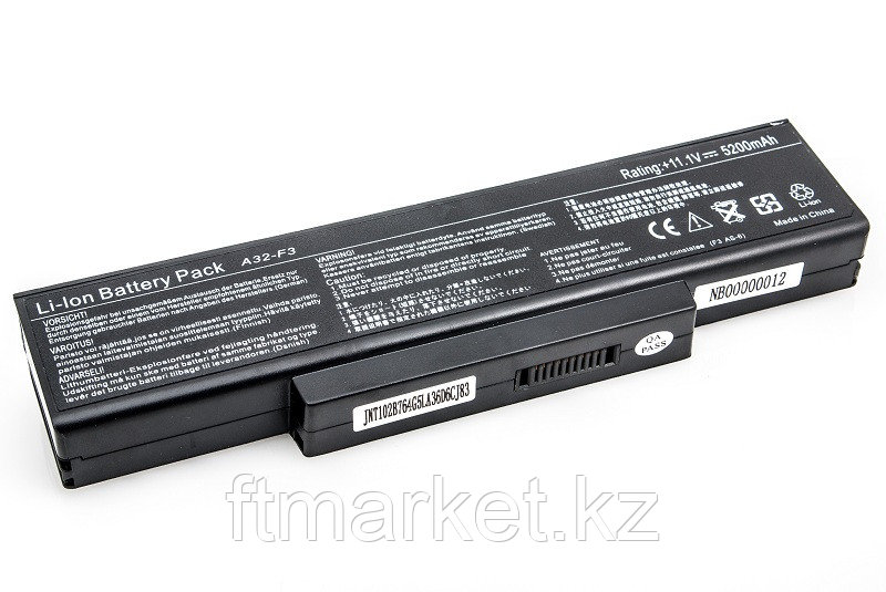Аккумулятор PowerPlant для ноутбуков ASUS F2, F3 (A32-F3, AS9000LH) 11.1V 5200mAh