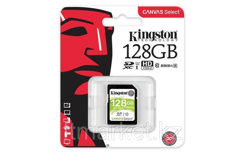 Карта памяти SD 128GB Class 10 U1 Kingston SDS/128GB