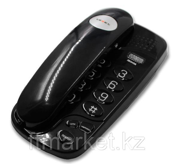 Телефон проводной Texet TX-238 чёрный