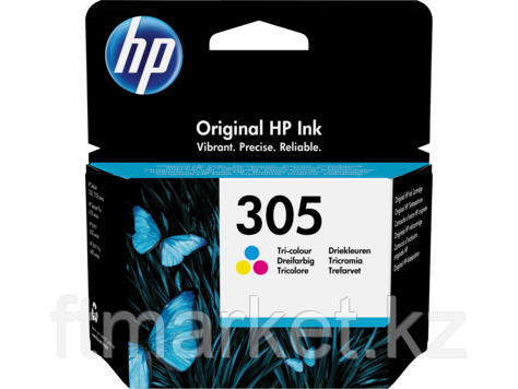 Картридж струйный HP 305 Tri-color Original Ink Cartridge, ресурс 100 стр для DeskJet 2320, 2710, 2720,