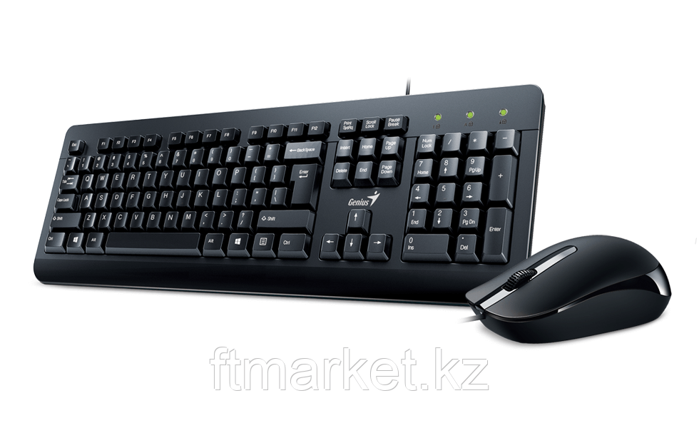 Клавиатура+ мышка Genius KM-160, Black, USB, RU, GO-170001, 31330001415