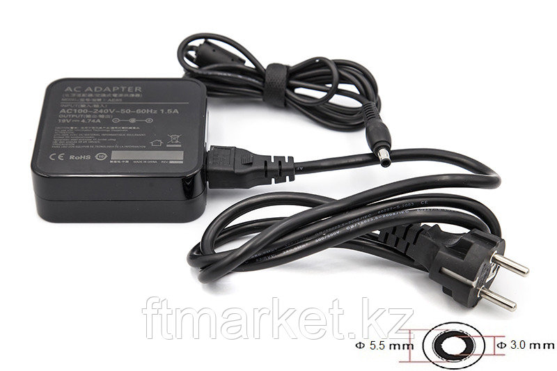 Блок питания для ноутбуков PowerPlant SAMSUNG 220V, 19V 90W 4.74A (5.5*3.0) wall mount