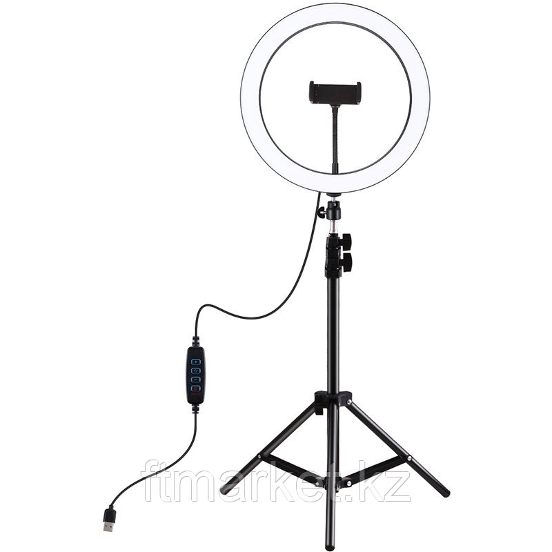 Кольцевая USB LED лампа Puluz PKT3056B 11.8" + штатив 1.1 м