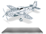 Металлический 3D конструктор Metalworks самолёт Мустанг P-51