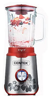 Блендер настольный Centek CT-1327 (BLACK) 1000 Вт, 3 скор.импульс, Стекл стакан 1,5л, Тройн.лезвие