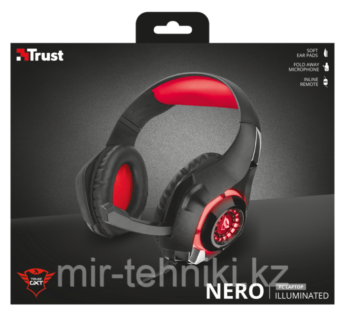 Наушники игровые Trust GXT 313 NERO ILLUMINATED - фото 2 - id-p82472274