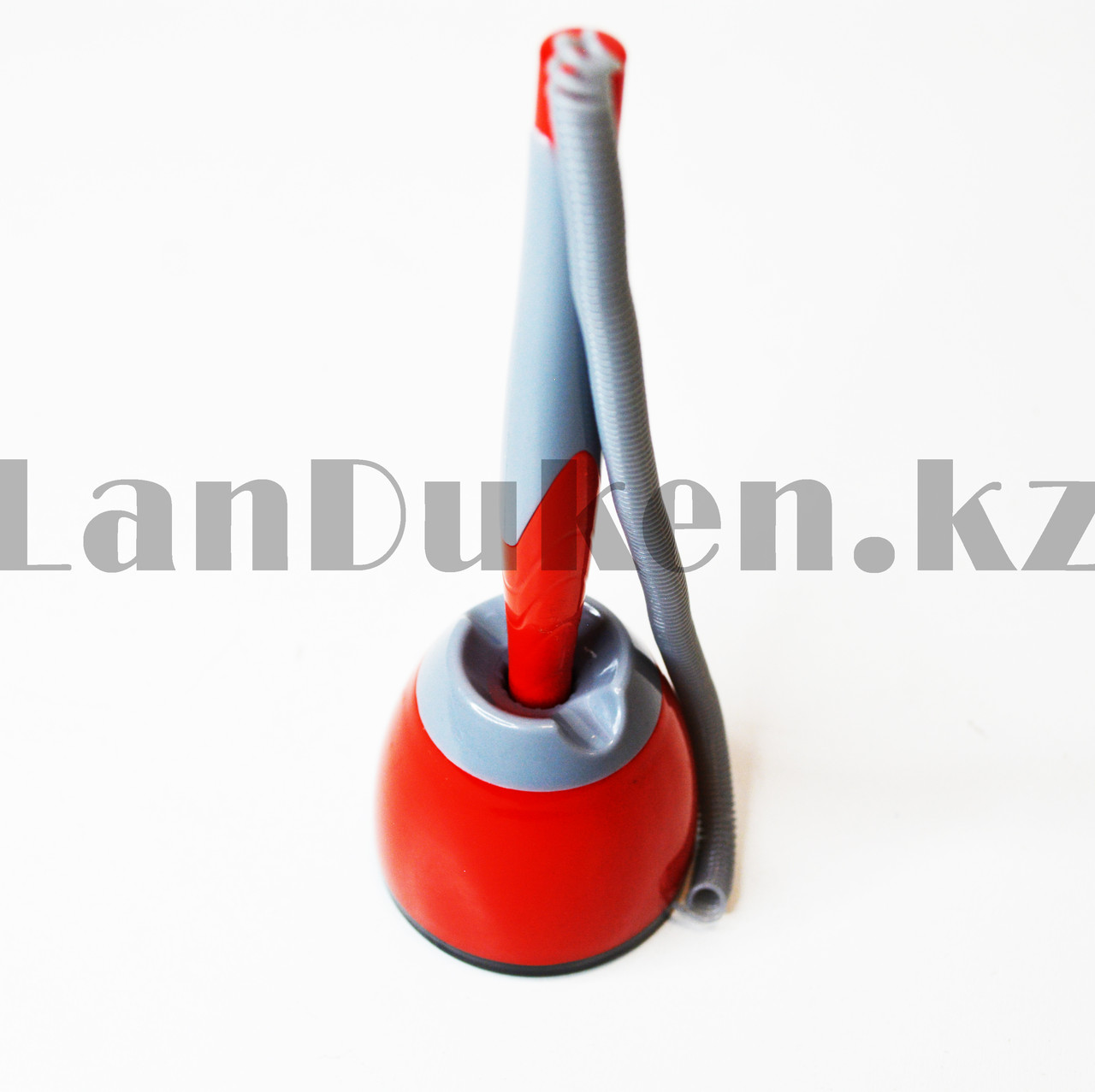 Ручка шариковая на подставке стержень синий корпус красный - фото 4 - id-p82472801