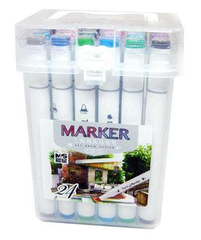 Маркер ART DRAW DESIGN 2588-24, 24 цветов