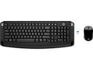 Беспроводная клавиатура и мышь HP Wireless Keyboard and Mouse 300 3ML04AA (Black)