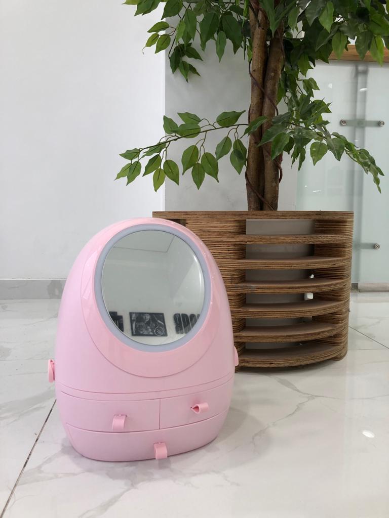Органайзер для косметики с зеркалом с Led подсветкой