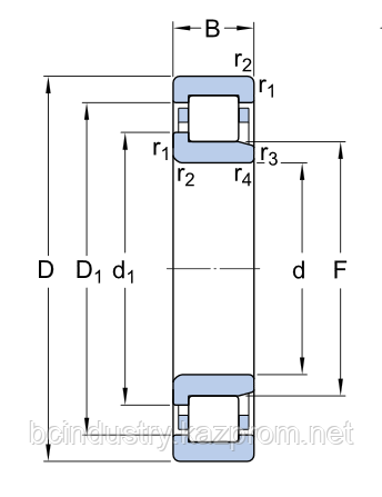 NJ 310 ECM   подшипник  SKF