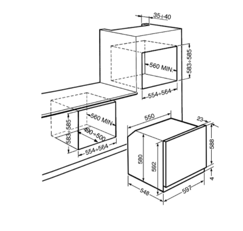 Газовый духовой шкаф Smeg SF800GVPO - фото 2 - id-p82498276