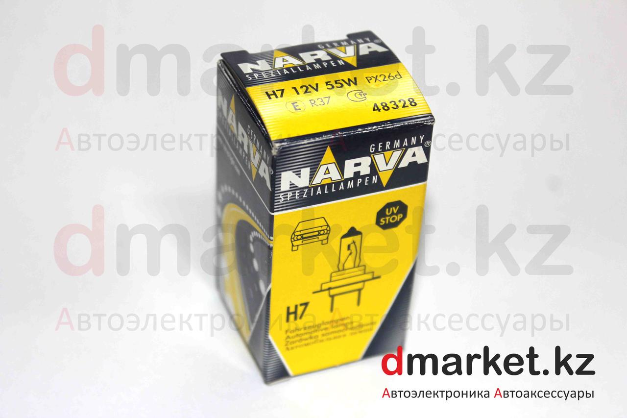 Лампа галогеновая Narva H7, 12V, 55W PX26d