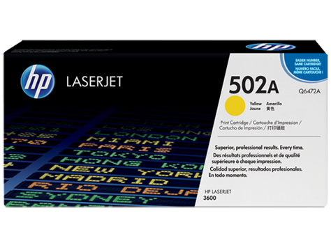 HP Q6472A Картридж лазерный HP 502A желтый, ресурс 4000 стр