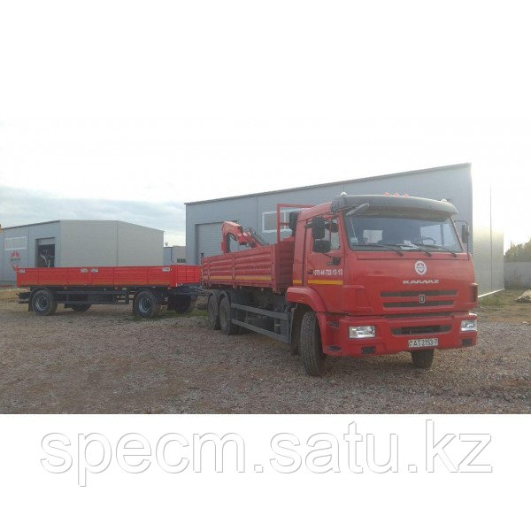 Гидроманипулятор КАМАЗ 65117-6010-48 с прицепом, КМУ PALFINGER-INMAN IМ150N, 2020