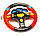 Музыкальная игрушка Руль "Я тоже рулю" с светоэффектом диаметр 19 см маленькая 7737 красный, фото 8