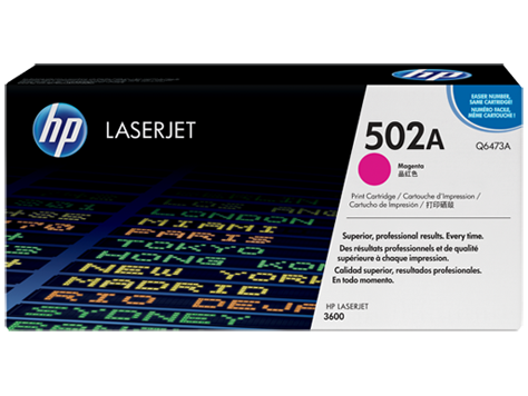 HP Q6473A Картридж лазерный HP 502A пурпурный, ресурс 4000 стр