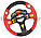 Музыкальная игрушка Руль "Я тоже рулю" с светоэффектом диаметр 19 см маленькая 7737 красный, фото 9