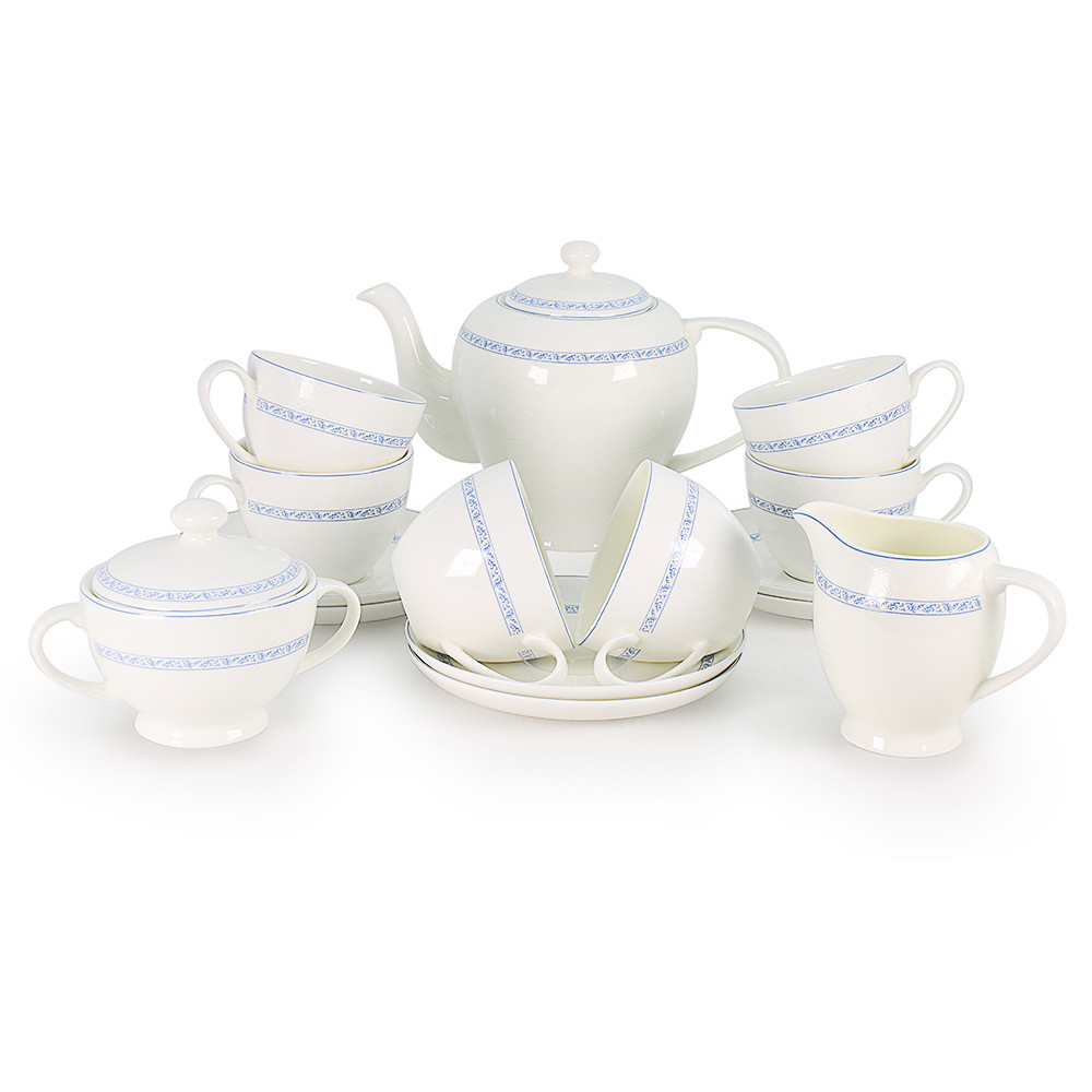 Фарфоровый чайный сервиз 6 персон Кларисса (Акку, Казахстан), фото 1